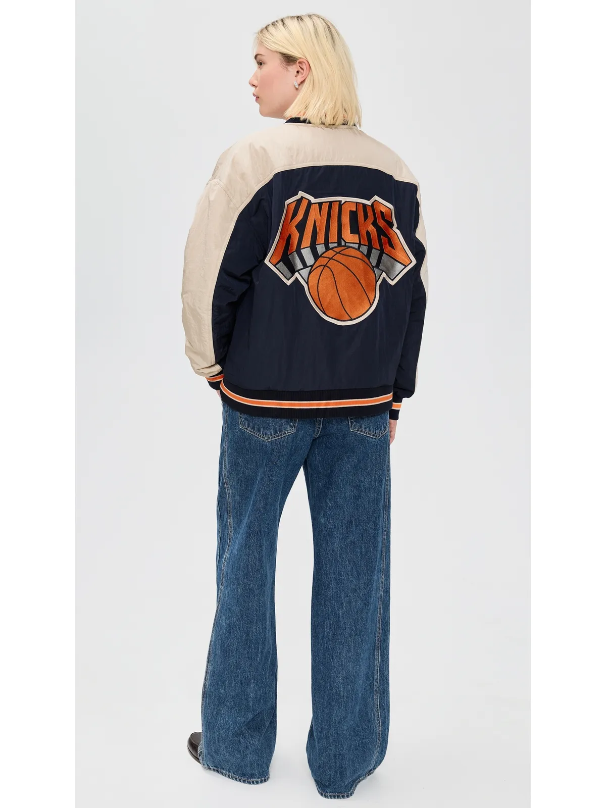Terez ダブルヨーク ボンバージャケット Knicks/Navy - 画像2