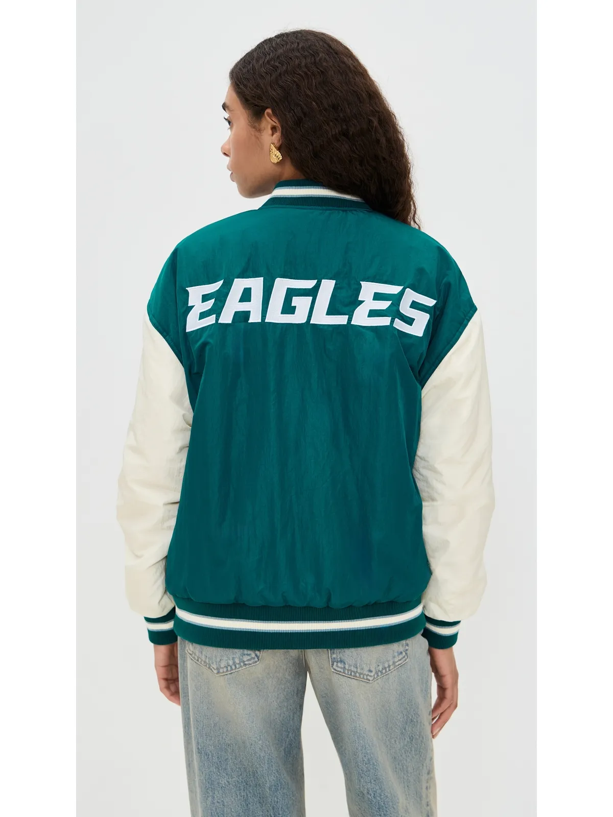 Terez イーグルス カラーブロック ボンバー ジャケット - 画像3