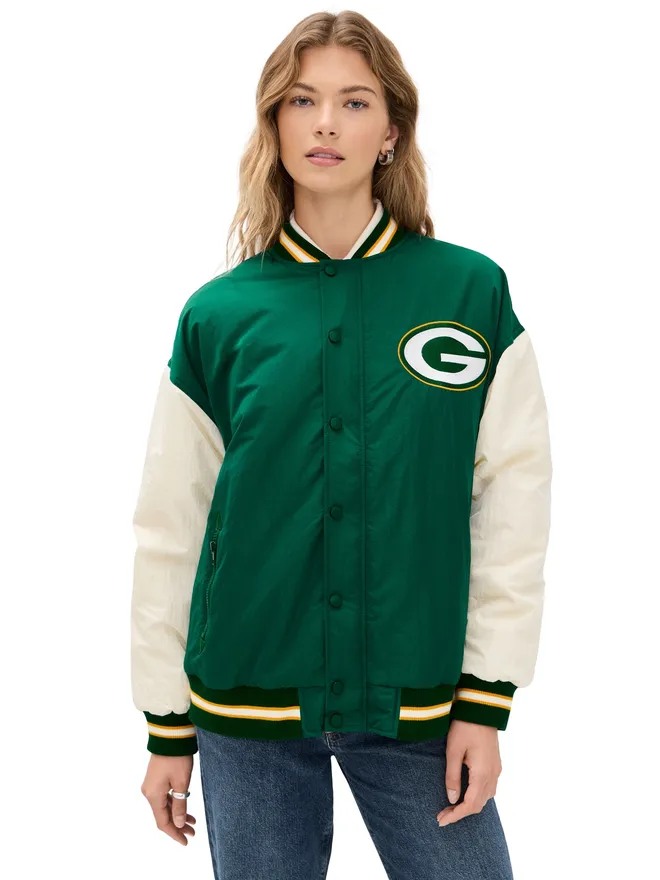 Terez Terez パッカーズ カラーブロック ボンバー ジャケットの商品画像