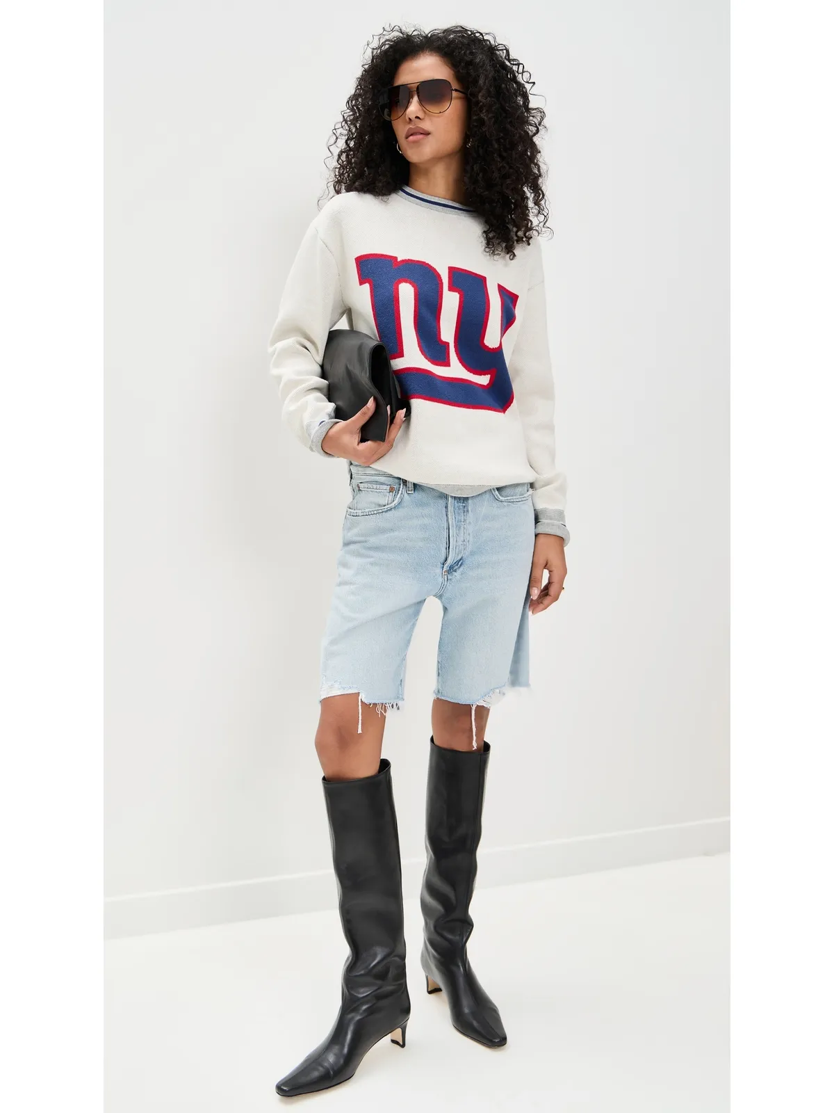Terez NY Giants クルーネックセーター（NY Giants Sugar Swizzle/Blue） - 画像5