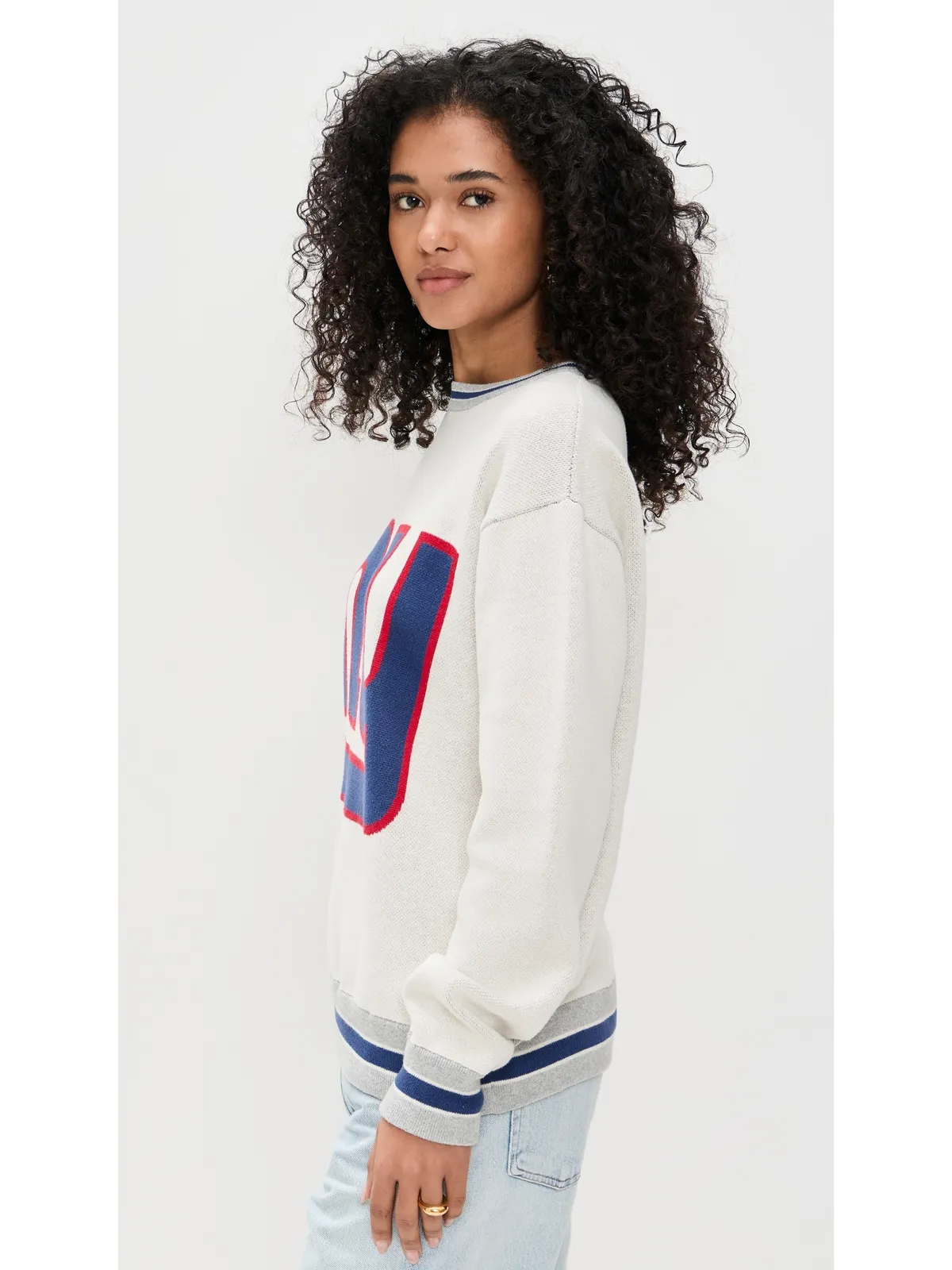 Terez NY Giants クルーネックセーター（NY Giants Sugar Swizzle/Blue） - 画像4