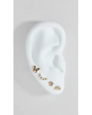 Zoe Chicco シェルスタッドピアス - サムネイル6