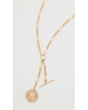 Zoe Chicco ゾーイ・チコ 14k ベゼルダイヤモンド ラリエット ネックレス イエローゴールド - サムネイル2