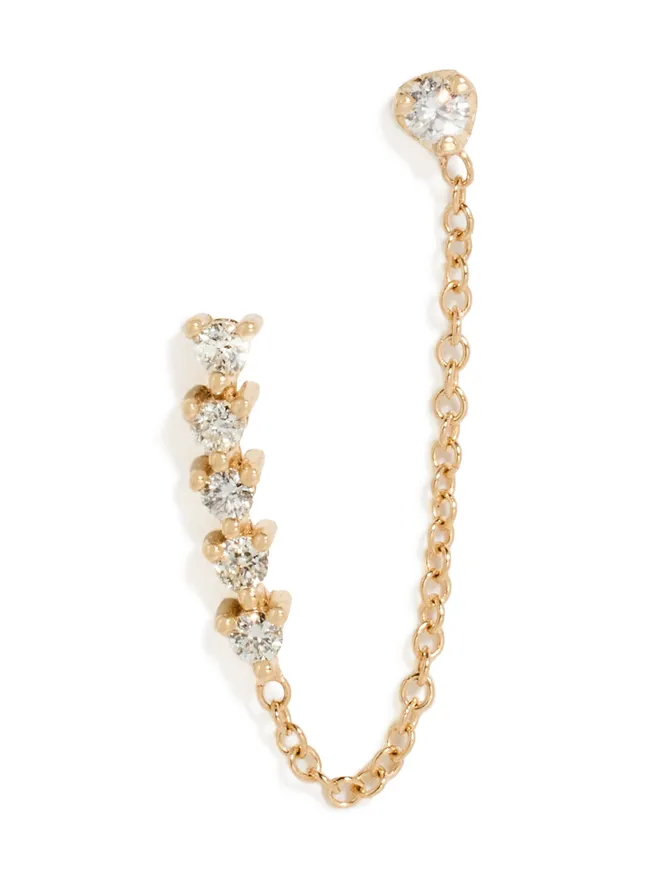 Zoe Chicco Zoe Chicco 14k テニスコレクション ダブルサイド ピアスの商品画像