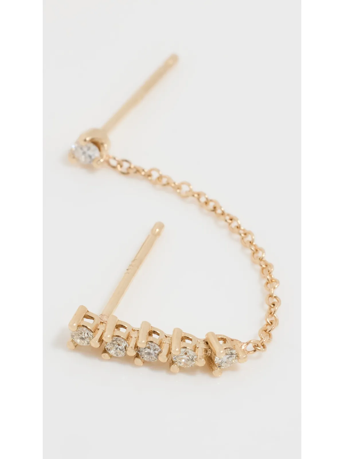 Zoe Chicco 14k テニスコレクション ダブルサイド ピアス - 画像5