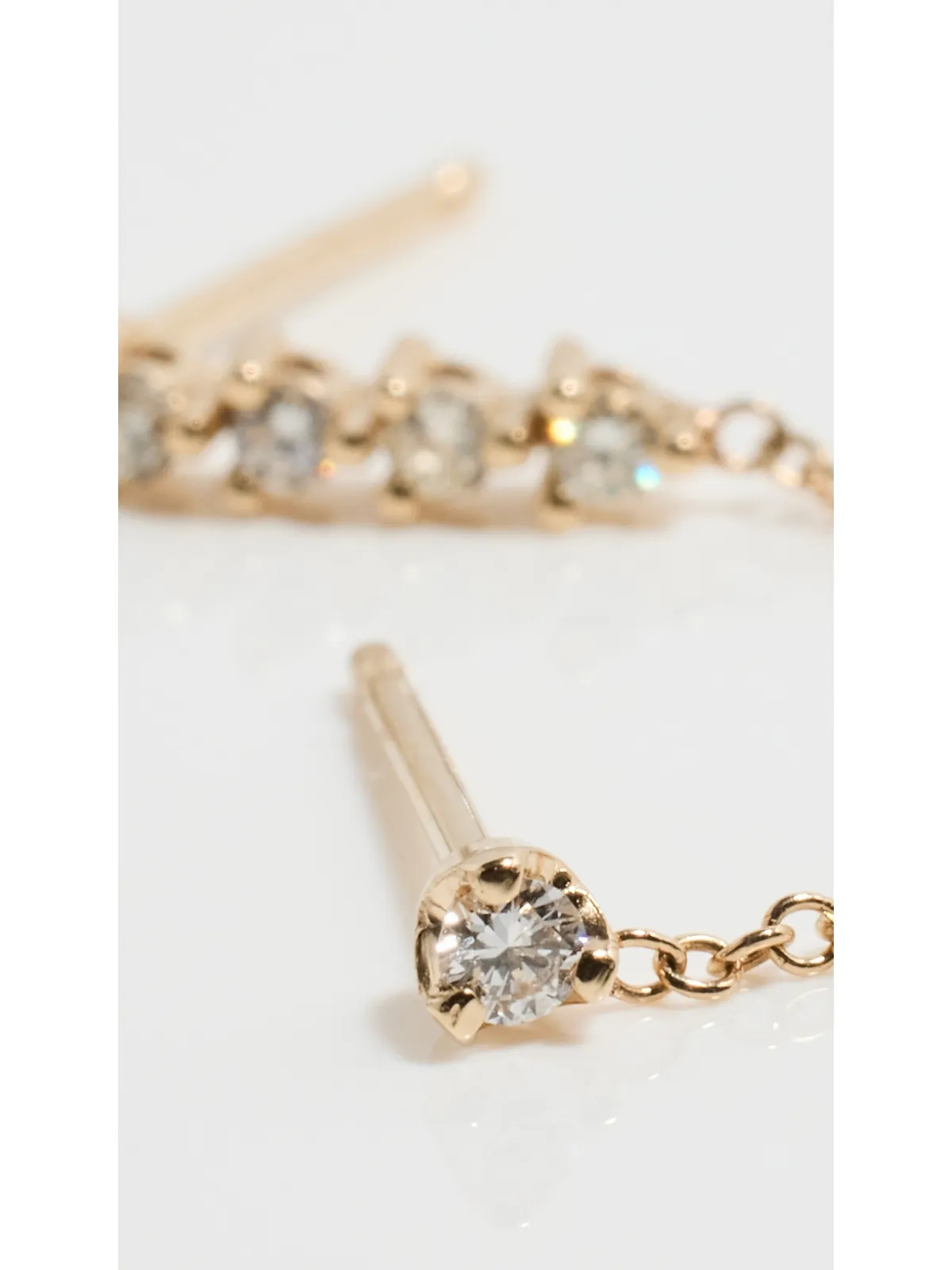 Zoe Chicco 14k テニスコレクション ダブルサイド ピアス - 画像6