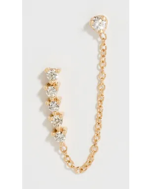 Zoe Chicco 14k テニスコレクション ダブルサイド ピアス - サムネイル2