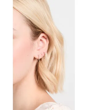 Zoe Chicco 14k テニスコレクション ダブルサイド ピアス - サムネイル3