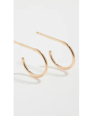 Zoe Chicco 14Kゴールド ティニー・ハギー・フープピアス - サムネイル4