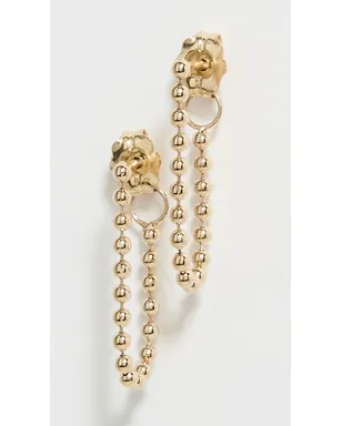 Zoe Chicco 14k Gold ビーズチェーン ピアス - サムネイル2