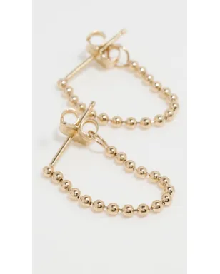 Zoe Chicco 14k Gold ビーズチェーン ピアス - サムネイル4