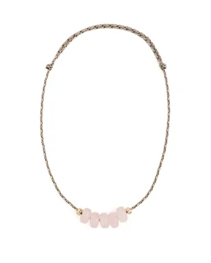 Zoe Chicco ローズクォーツ スライダー デザート ネックレス 14k イエローゴールド - サムネイル1