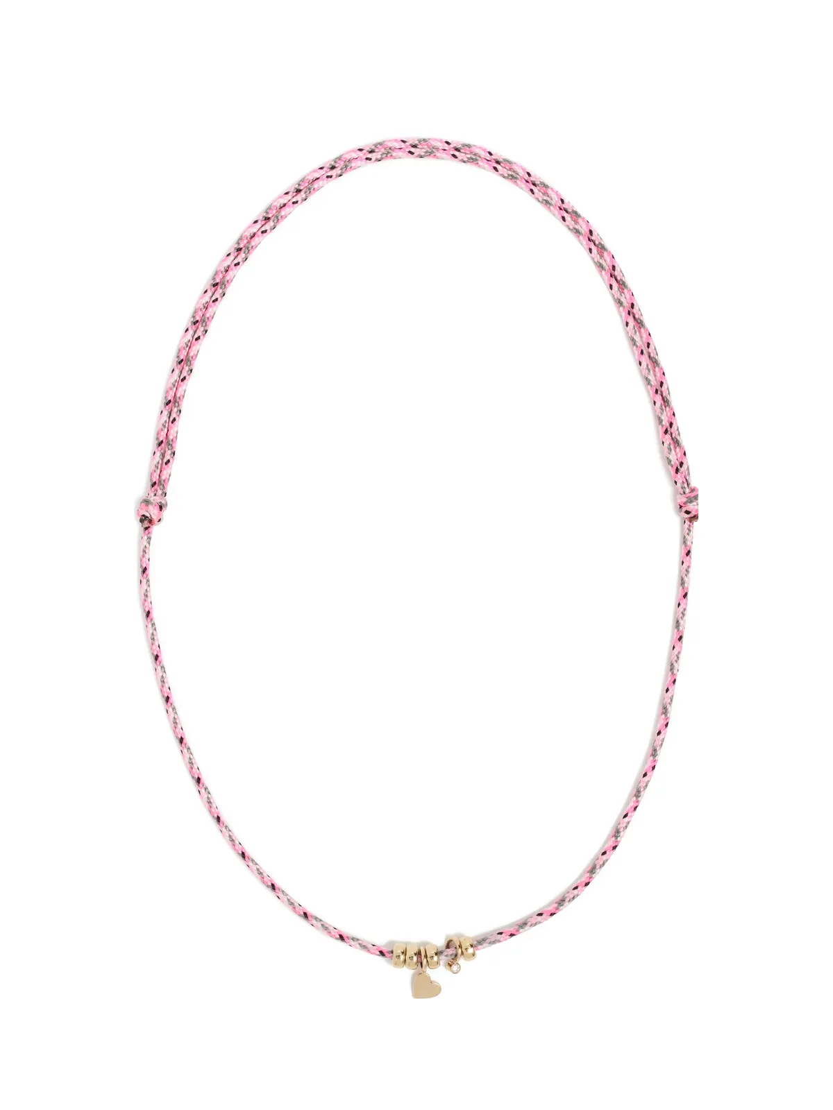 Zoe Chicco 14k ミディ ハート パラコード ネックレス - 画像1