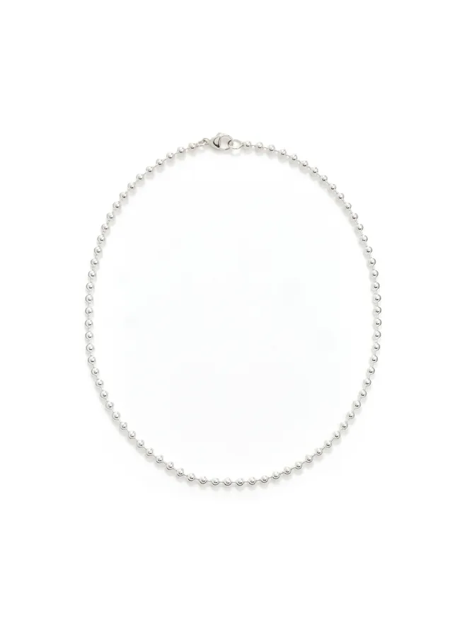 Zoe Chicco Zoe Chicco スターリングシルバー 4mm ビーズチェーン ネックレスの商品画像