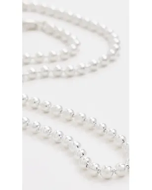 Zoe Chicco スターリングシルバー 4mm ビーズチェーン ネックレス - サムネイル4