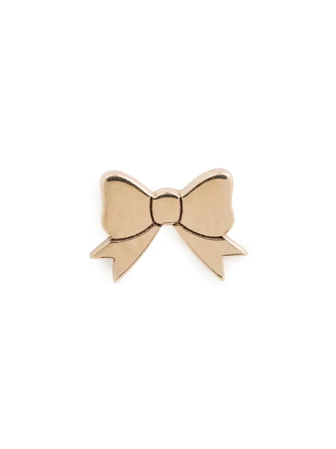Zoe Chicco Zoe Chicco 14kゴールド Itty Bitty Bow 片耳スタッドピアスの商品画像