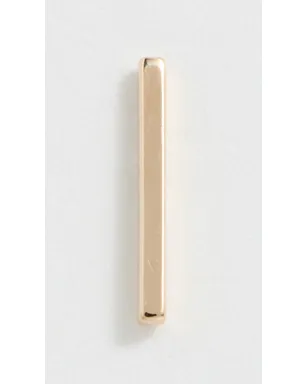 Zoe Chicco 14Kゴールド細身バー スタッドピアス - サムネイル5
