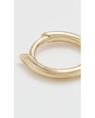 Zoe Chicco 14k Gold 小型ヒンジ付きフープピアス イエローゴールド - サムネイル5