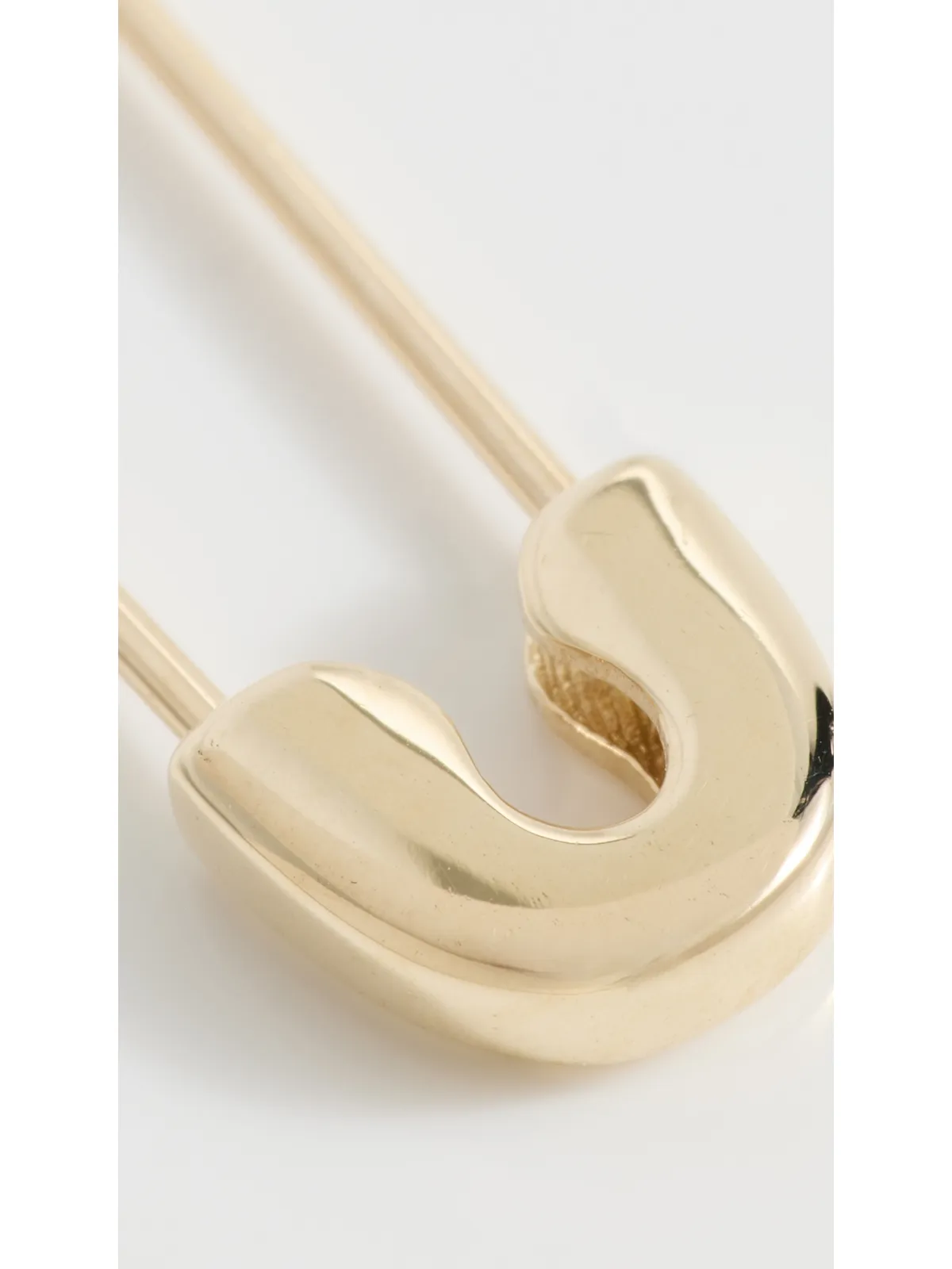 Zoe Chicco 14k Gold Safety Pin 片耳ピアス - 画像5