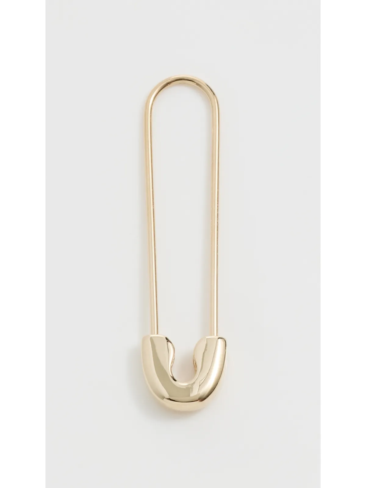 Zoe Chicco 14k Gold Safety Pin 片耳ピアス - 画像2