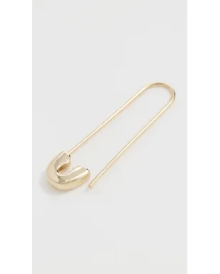 Zoe Chicco 14k Gold Safety Pin 片耳ピアス - サムネイル4