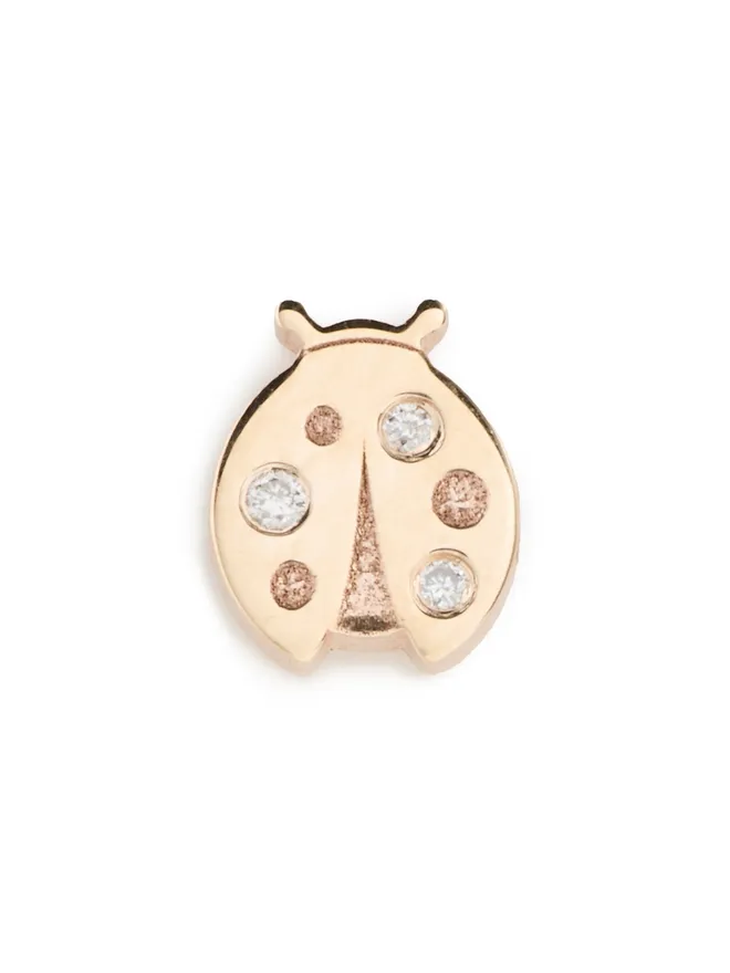 Zoe Chicco Zoe Chicco 14k Gold テントウムシ ダイヤモンド スタッド ピアスの商品画像