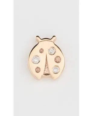 Zoe Chicco 14k Gold テントウムシ ダイヤモンド スタッド ピアス - サムネイル2