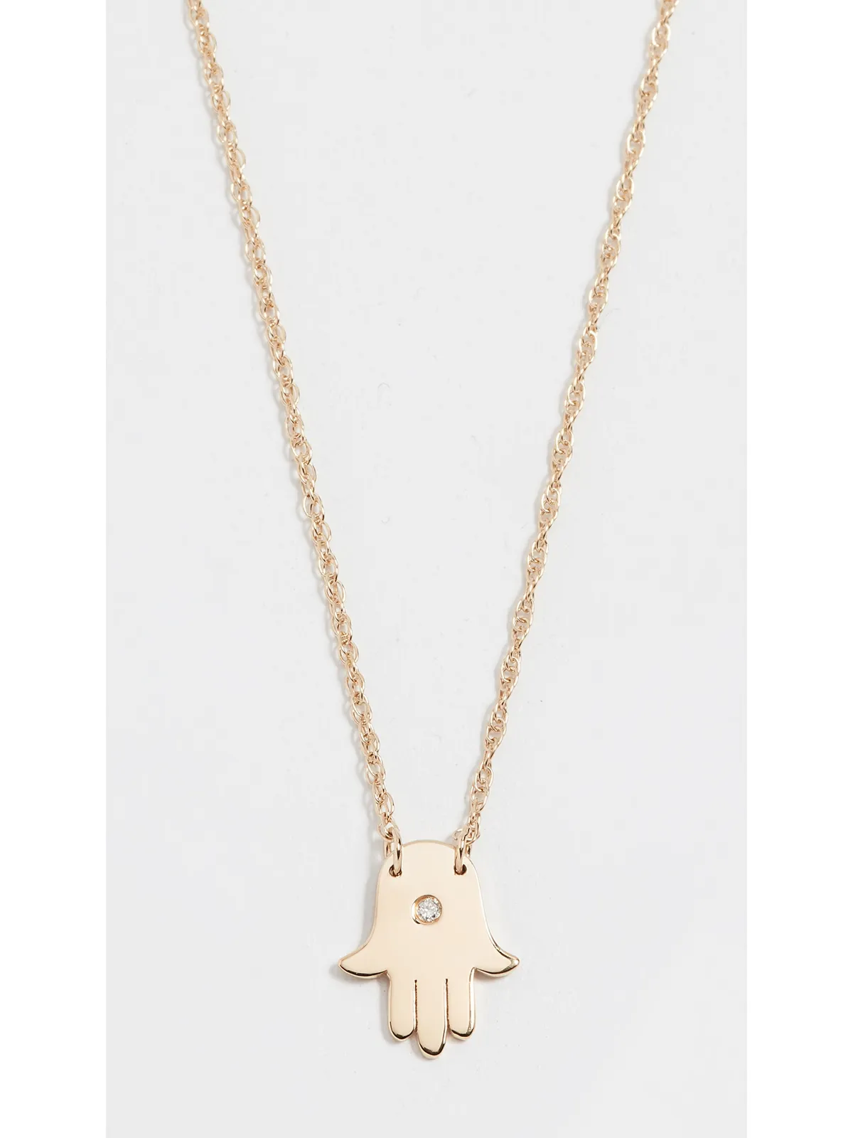 Jennifer Zeuner Jewelry ミニハムサ ダイヤモンド ネックレス ヴェルメイル - 画像2