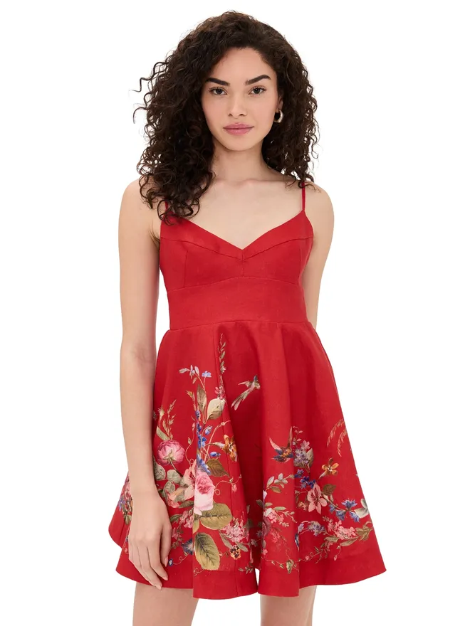 Zimmermann Zimmermann パシエンス ミニドレス レッドフローラルの商品画像