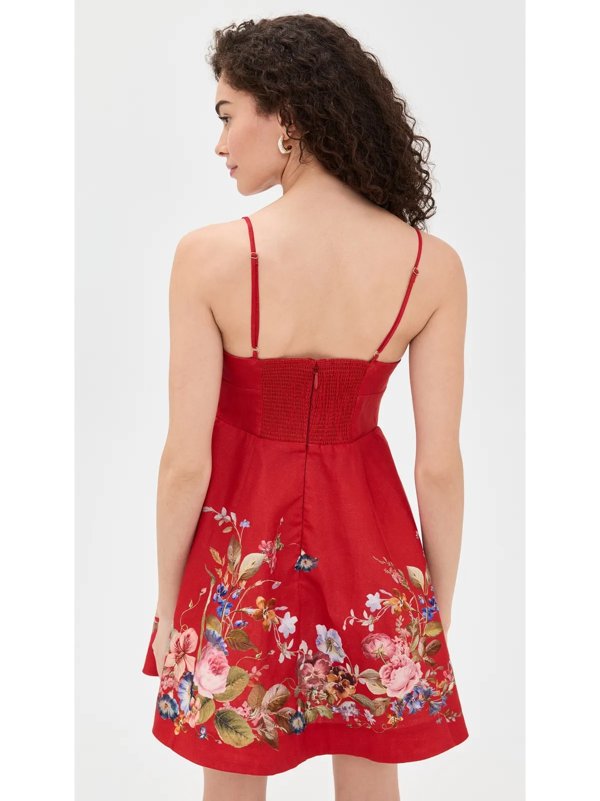 Zimmermann パシエンス ミニドレス レッドフローラル - 画像3