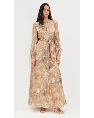 Zimmermann Rebellion Sheath Dress Latte Leopard - サムネイル5