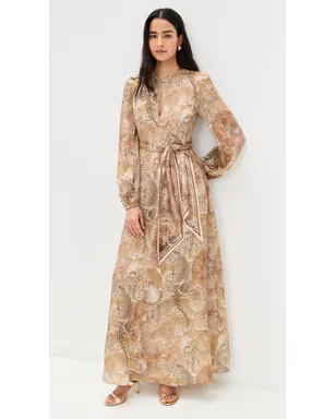 Zimmermann Rebellion Sheath Dress Latte Leopard - サムネイル2