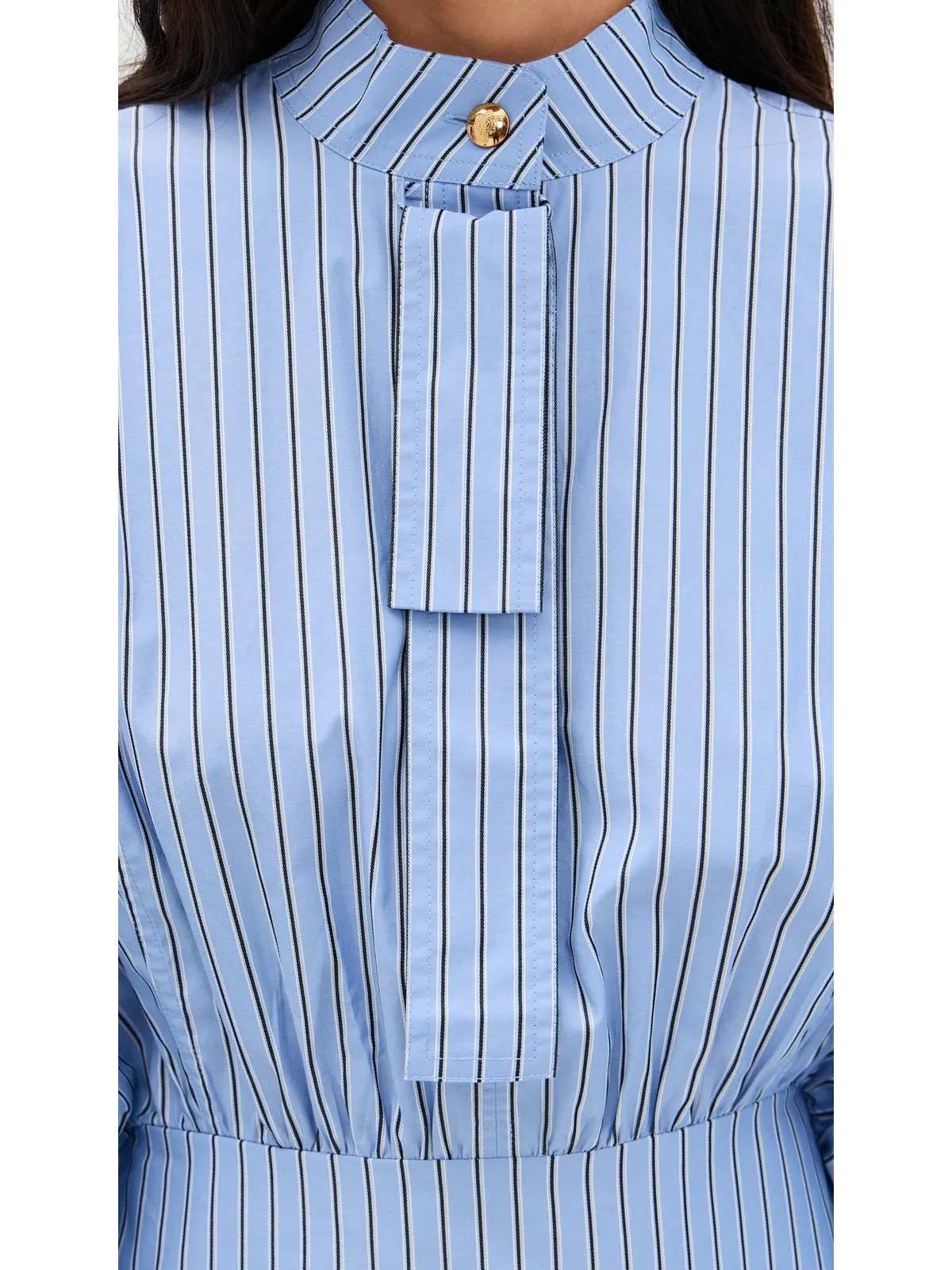 Zimmermann ドローストリングストライプ ミニドレス ハイドレンジアストライプ - 画像6