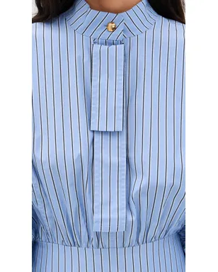 Zimmermann ドローストリングストライプ ミニドレス ハイドレンジアストライプ - サムネイル6
