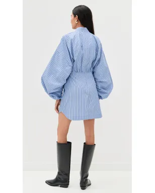 Zimmermann ドローストリングストライプ ミニドレス ハイドレンジアストライプ - サムネイル3
