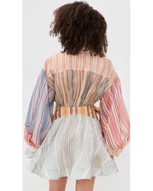 Zimmermann レベリオン・ストライプ・ミニドレス - サムネイル4