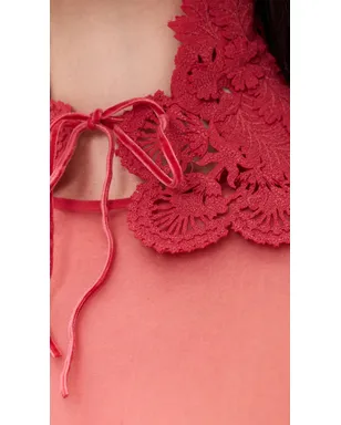 Zimmermann リベリオン ランタン シルク ミニドレス レッド - サムネイル6