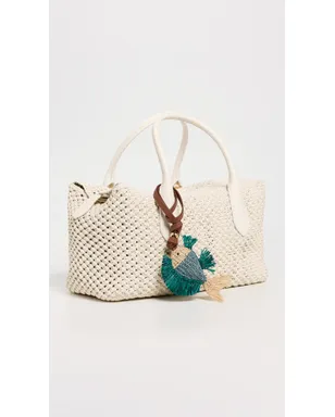 Zimmermann 魚モチーフ ラフィア バッグチャーム ブルー - サムネイル3