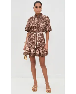 Zimmermann ワンダーラスト ランタン ミニドレス スプライスドプリント - サムネイル5