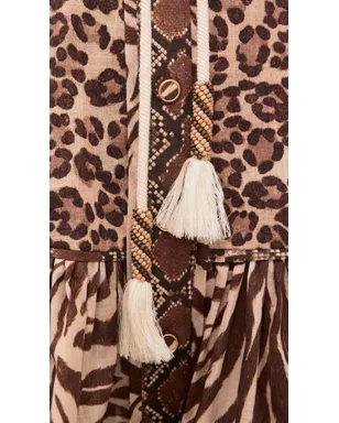 Zimmermann ワンダーラスト ランタン ミニドレス スプライスドプリント - サムネイル6