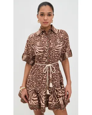 Zimmermann ワンダーラスト ランタン ミニドレス スプライスドプリント - サムネイル2