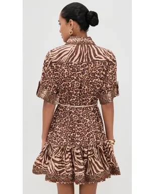 Zimmermann ワンダーラスト ランタン ミニドレス スプライスドプリント - サムネイル3