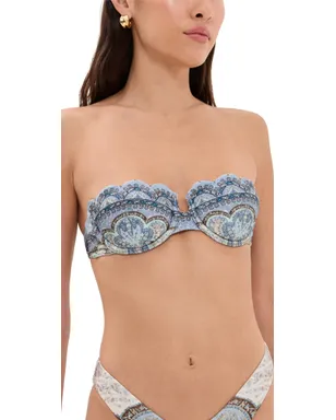 Zimmermann Wanderlust Scallop Balconette ビキニトップ - サムネイル1