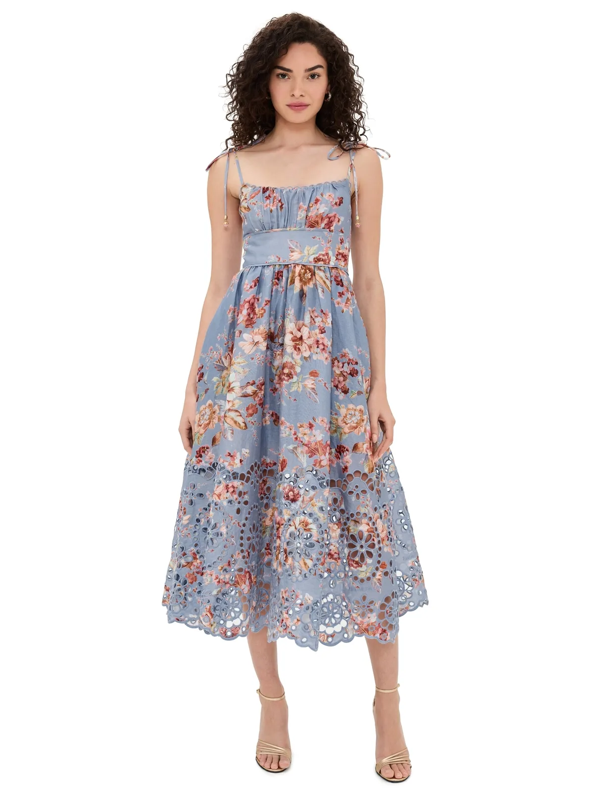 Zimmermann Awaken ピクニックドレス Chambray Floral - 画像1