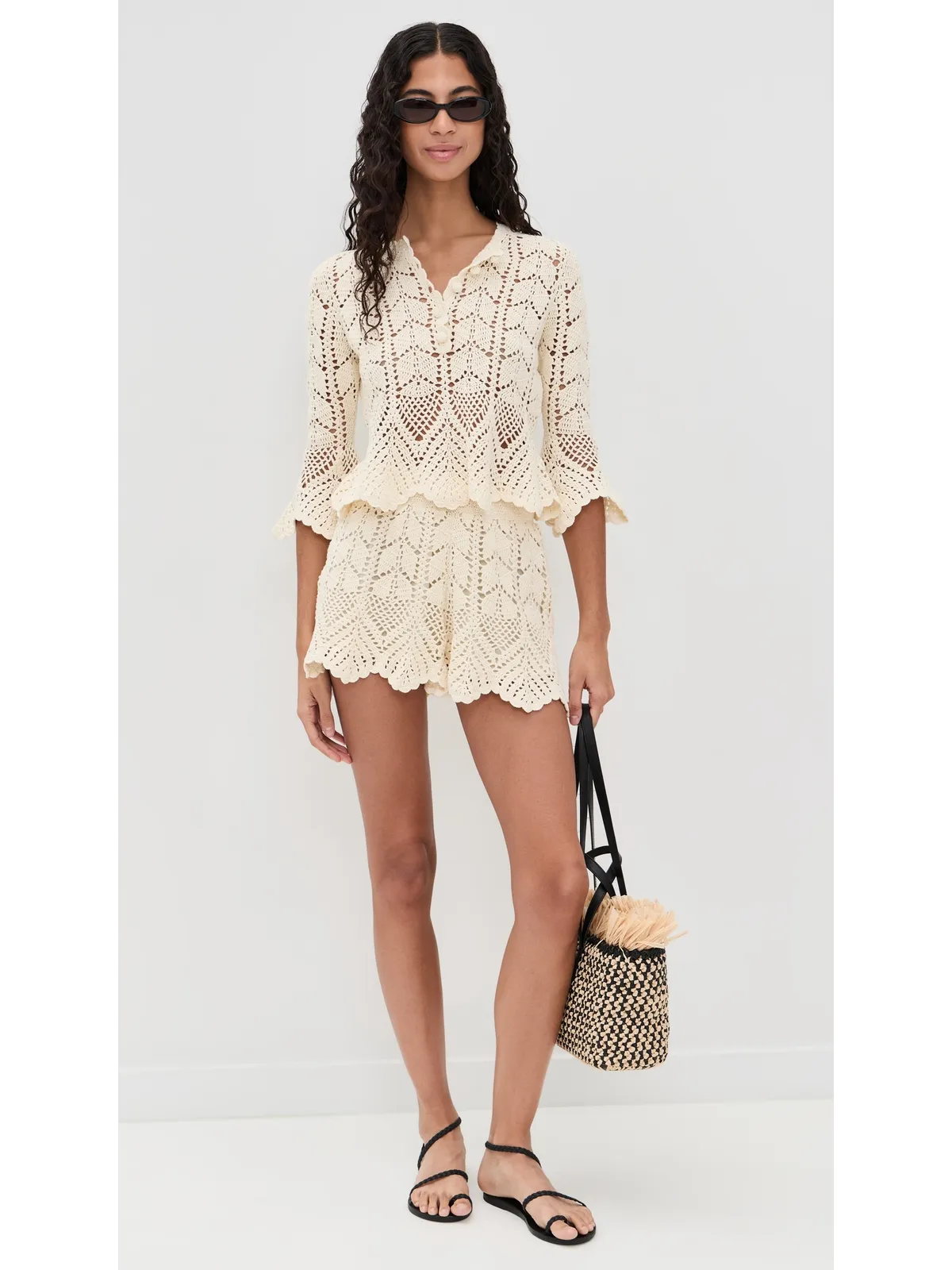 Zimmermann Awaken レースクロシェトップ クリーム - 画像5