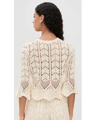Zimmermann Awaken レースクロシェトップ クリーム - サムネイル3