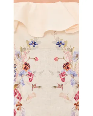 Zimmermann Patience Frill Midi Dress Vanilla Floral - サムネイル6