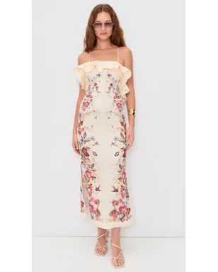 Zimmermann Patience Frill Midi Dress Vanilla Floral - サムネイル2