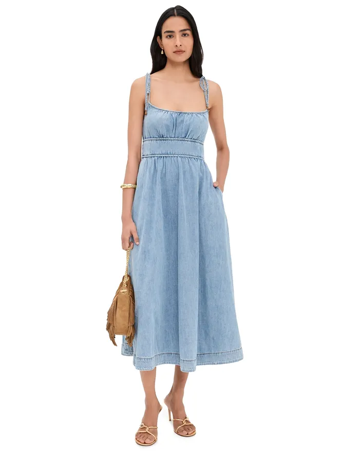 Zimmermann Zimmermann ワンダーラスト デニム ピクニック ドレス スカイラークの商品画像