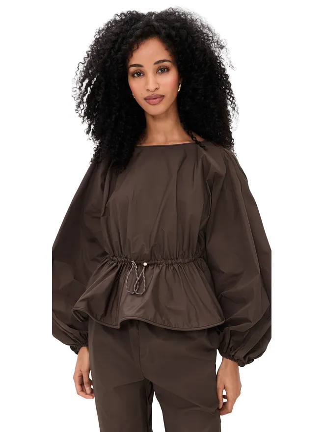 Zimmermann Zimmermann アルケミー ペプラムトップ チョコレートの商品画像
